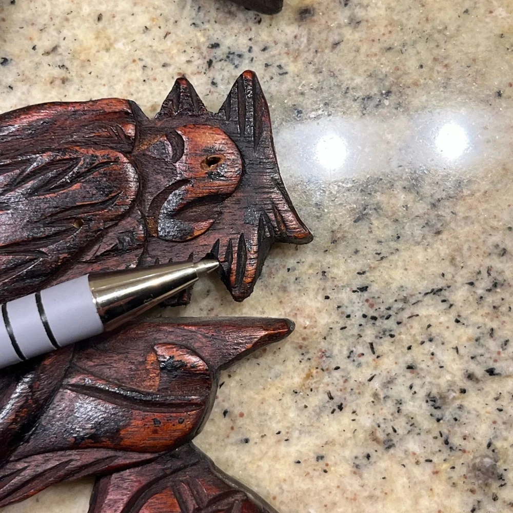 Carved Dragons, Rosewood - Set of Three